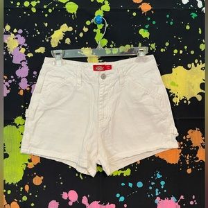 Y2K Distressed White Jean Dickies Shorts